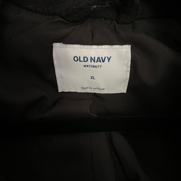 Old Navy Maternity Black Pea Coat Size XLarge - Picture 3 of 3